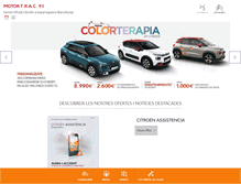 Tablet Screenshot of motortrac91.com